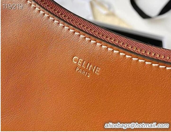 Shop Grade Celine MEDIUM AVA CHAIN IN SMOOTH CALFSKIN 199583 TAN