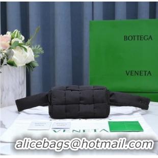 Super Quality Bottega Veneta CASSETTE Mini Nylon belt bag 8952 Black