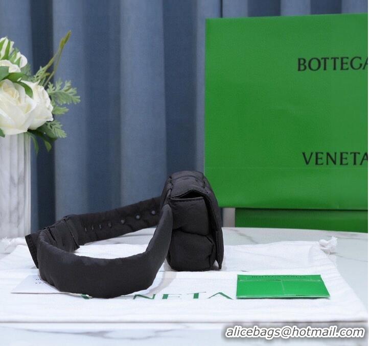 Super Quality Bottega Veneta CASSETTE Mini Nylon belt bag 8952 Black