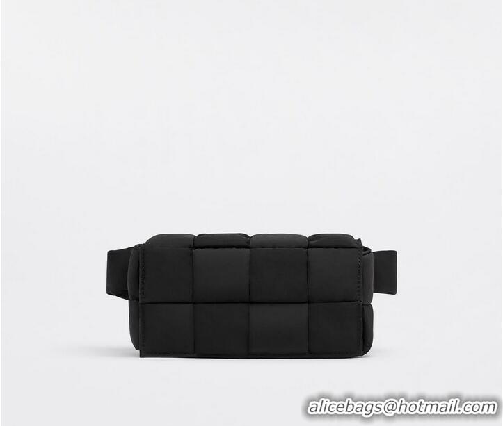 Super Quality Bottega Veneta CASSETTE Mini Nylon belt bag 8952 Black