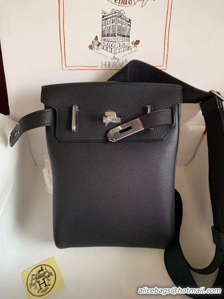 Trendy Design Hermes Togo Hac A Dos Backpack HE8952 Black