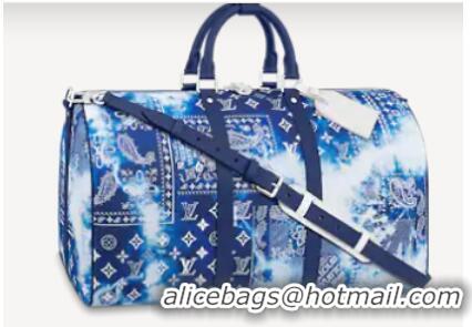 Shop Grade Louis Vuitton KEEPALL 50B M20558 Blue