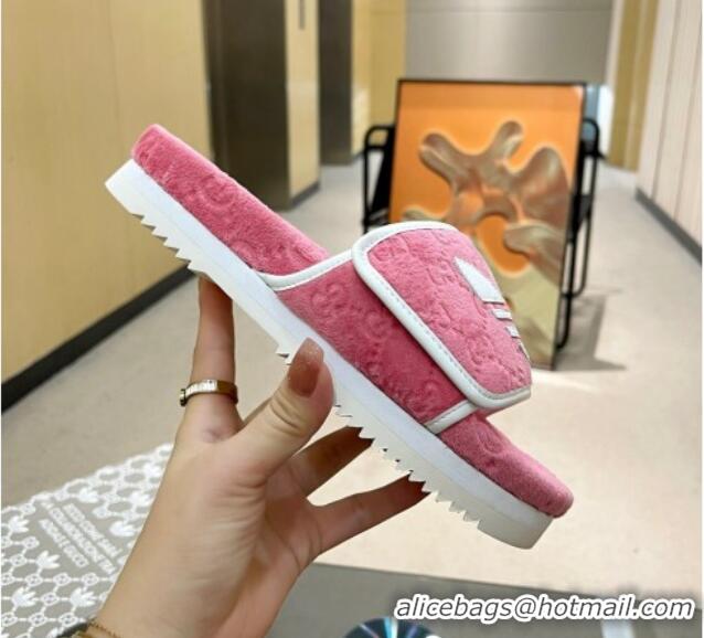 Popular Style Adidas x Gucci GG Sponge Platform Slide Sandal Pink 0621130