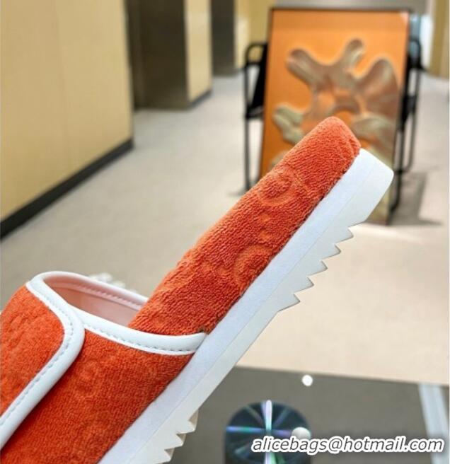 Top Design Adidas x Gucci GG Sponge Platform Slide Sandal Orange 0621133