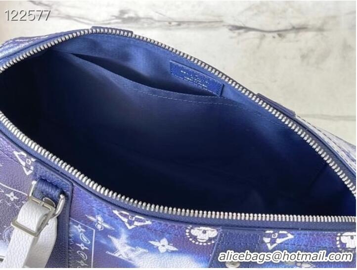 Well Crafted Louis Vuitton CITY KEEPALL M20555 Blue