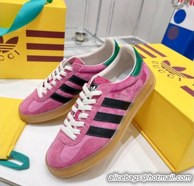 Good Quality adidas x Gucci Gazelle Suede Low-top Sneakers Pink 070248