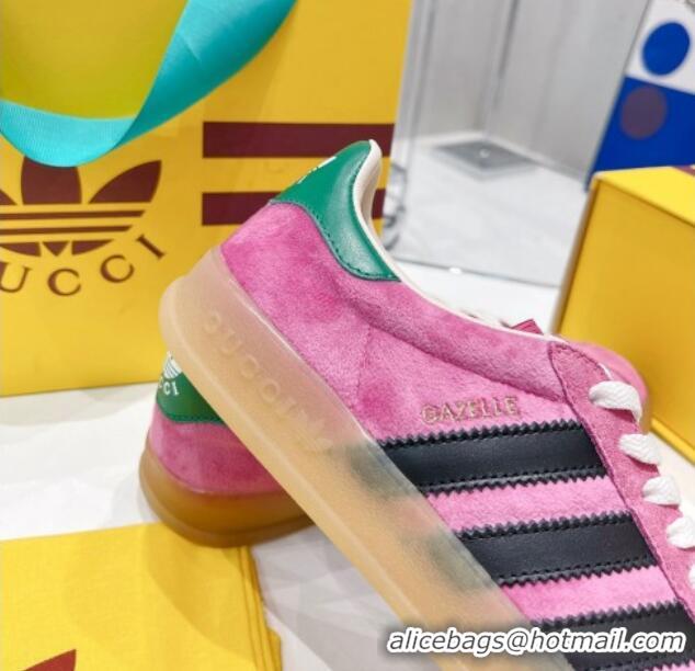 Good Quality adidas x Gucci Gazelle Suede Low-top Sneakers Pink 070248