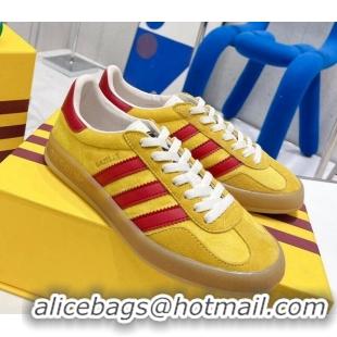 Purchase adidas x Gucci Gazelle Suede Low-top Sneakers 070248 Yellow