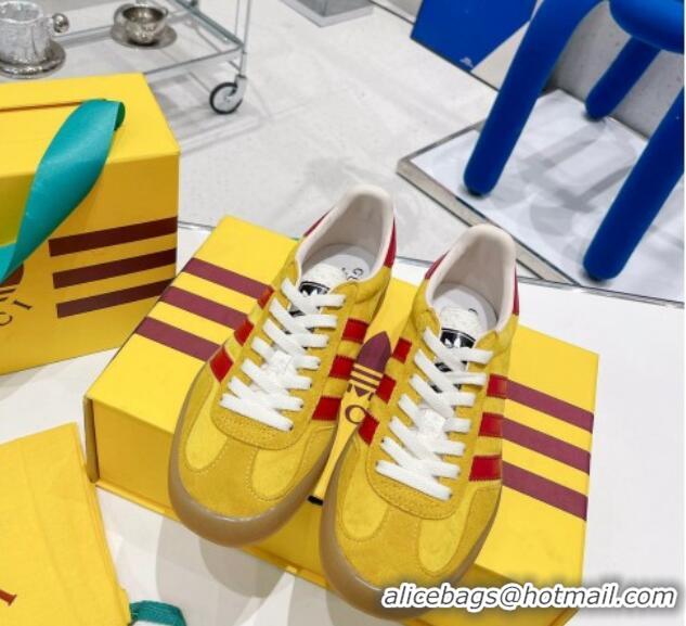 Purchase adidas x Gucci Gazelle Suede Low-top Sneakers 070248 Yellow