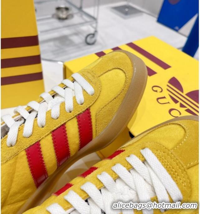 Purchase adidas x Gucci Gazelle Suede Low-top Sneakers 070248 Yellow