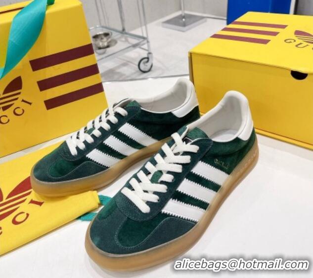 Popular Style adidas x Gucci Gazelle Suede Low-top Sneakers 070248 Green