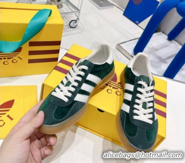 Popular Style adidas x Gucci Gazelle Suede Low-top Sneakers 070248 Green