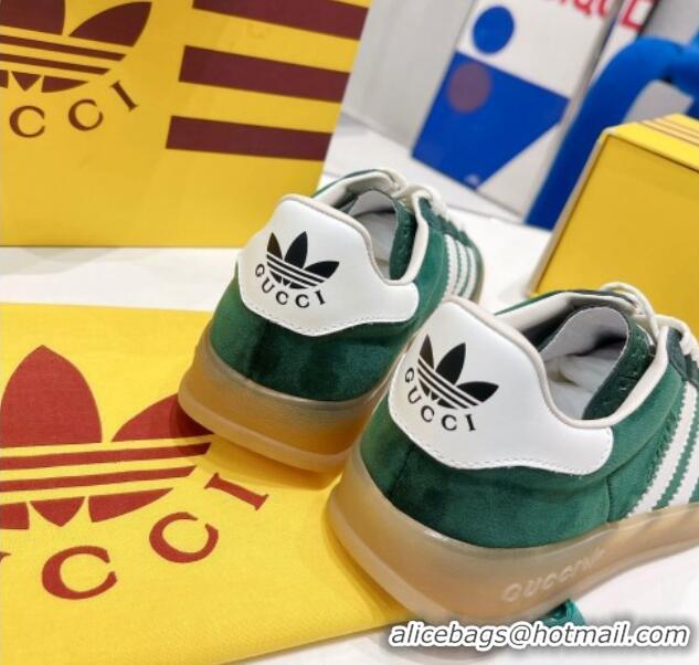 Popular Style adidas x Gucci Gazelle Suede Low-top Sneakers 070248 Green