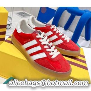 Good Product adidas x Gucci Gazelle Suede Low-top Sneakers Red 070253