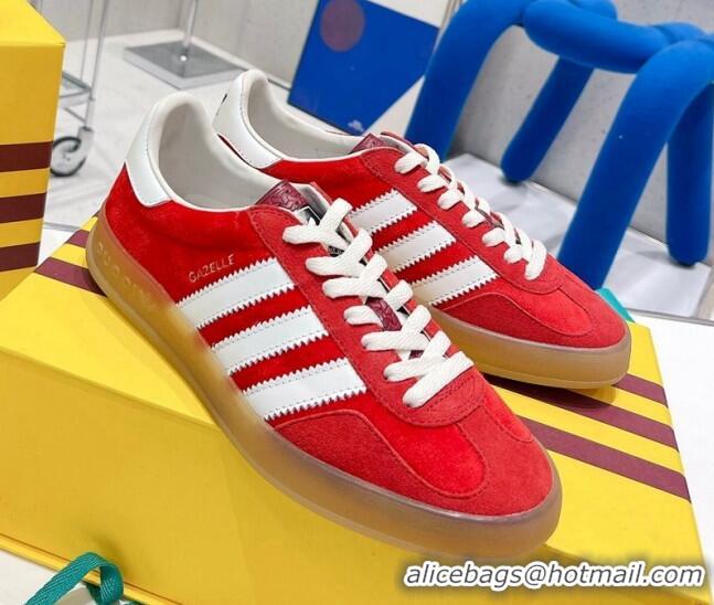 Good Product adidas x Gucci Gazelle Suede Low-top Sneakers Red 070253