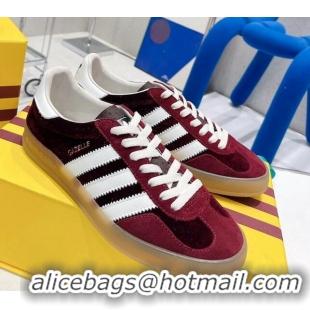 Trendy Design adidas x Gucci Gazelle Suede Low-top Sneakers Burgundy 070254