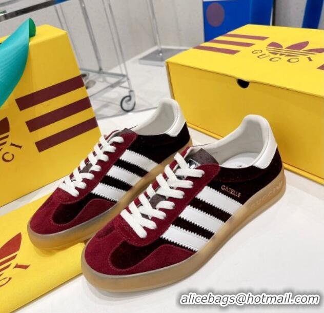 Trendy Design adidas x Gucci Gazelle Suede Low-top Sneakers Burgundy 070254