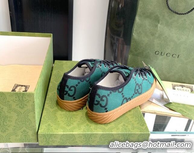 Good Quality Gucci GG Canvas Low-top Sneakers Green 070259