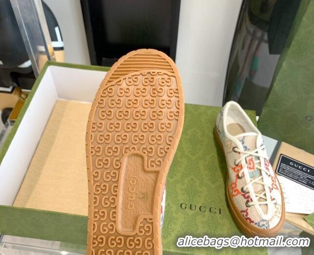 Best Grade Gucci GG Canvas Low-top Sneakers Beige/Multicolor 070260