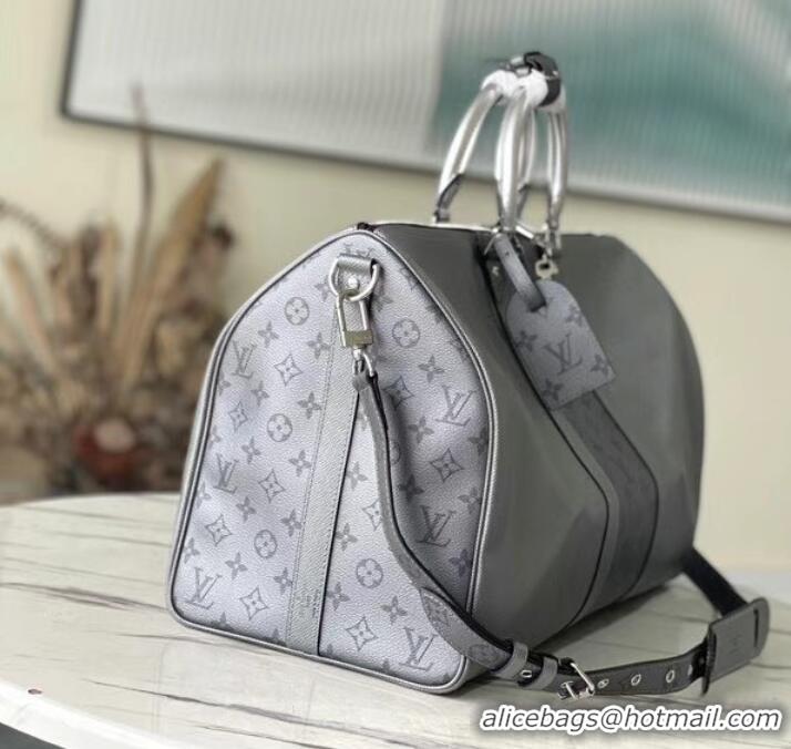 Reasonable Price Louis Vuitton KEEPALL BANDOULIERE 50 M53766 gray