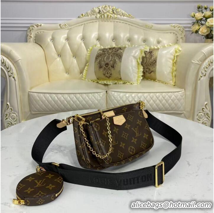 Pretty Style Louis Vuitton original monogram canvas Shoulder Bag MULTI-POCHETTE ACCESSOIRES M44840 Black