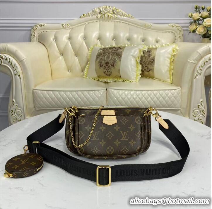 Pretty Style Louis Vuitton original monogram canvas Shoulder Bag MULTI-POCHETTE ACCESSOIRES M44840 Black