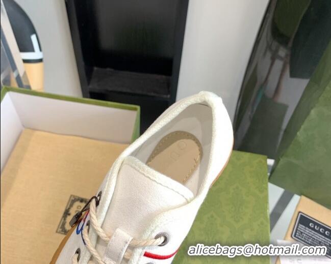 Grade Gucci GG Canvas Low-top Sneakers White 070261