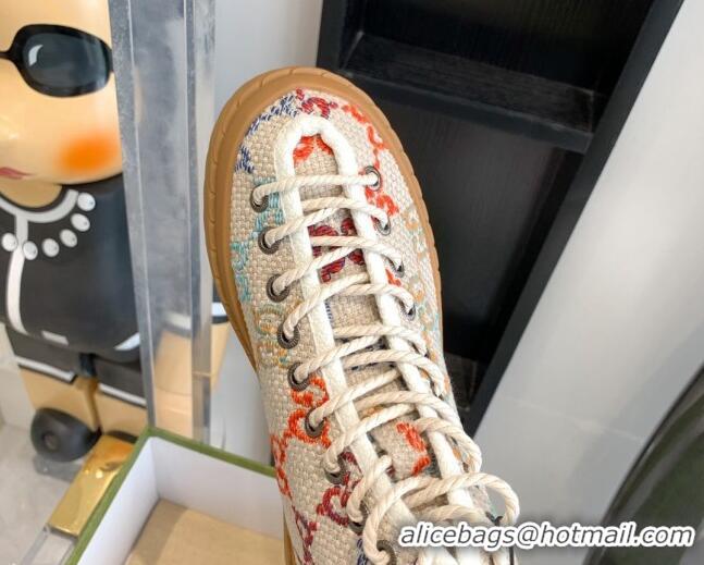 Classic Specials Gucci GG Canvas High-top Sneakers Beige/Multicolor 070266