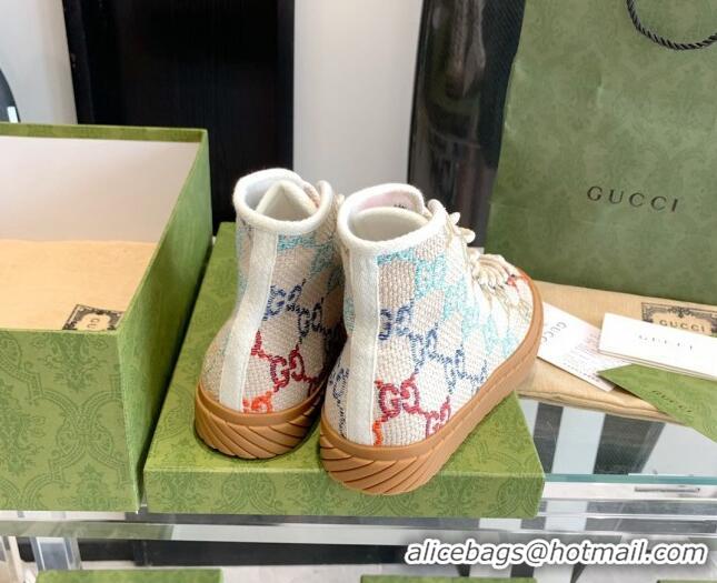 Classic Specials Gucci GG Canvas High-top Sneakers Beige/Multicolor 070266