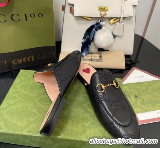 Purchase Gucci GG Matelasse Princetown Flat Slipper 699901 Black