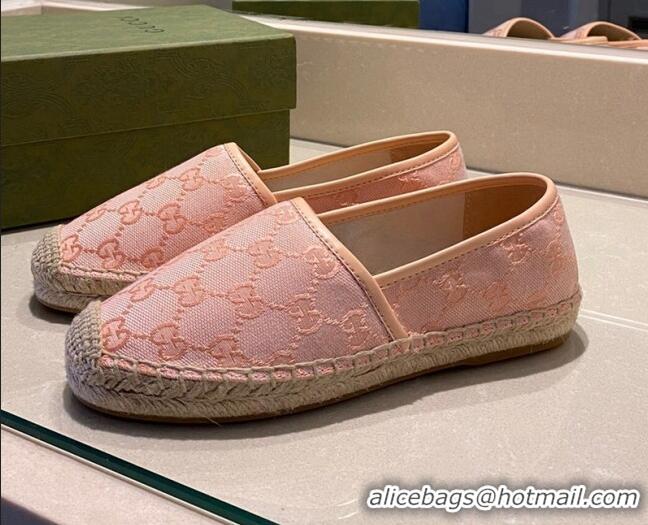 Lowest Price Gucci GG Canvas Espadrilles Light Pink 070401