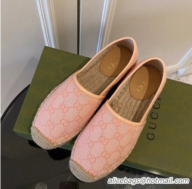 Lowest Price Gucci GG Canvas Espadrilles Light Pink 070401