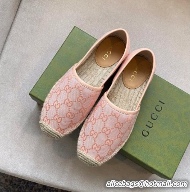 Lowest Price Gucci GG Canvas Espadrilles Light Pink 070401