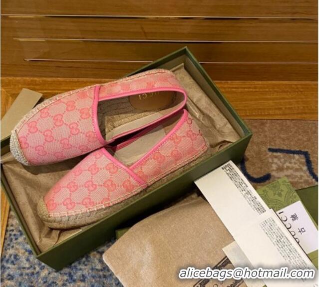 Cheapest Gucci GG Canvas Espadrilles Dark Pink 070402