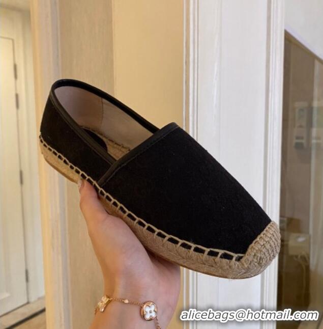 Best Grade Gucci GG Canvas Espadrilles Black 070403