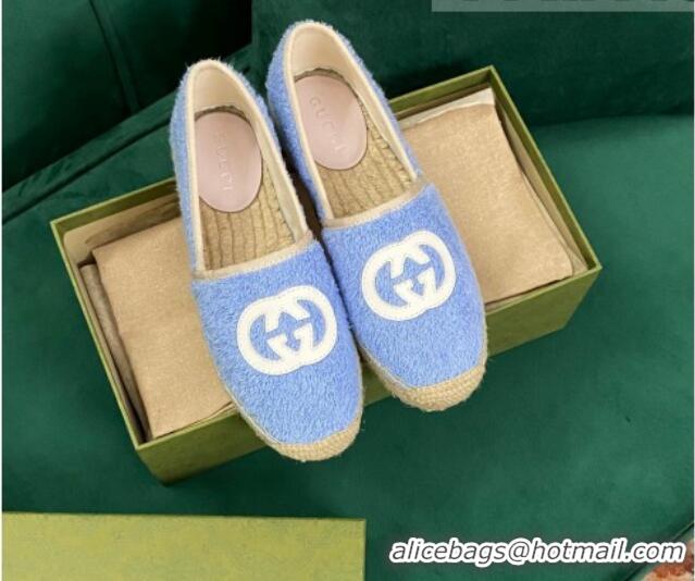 Cheap Price Gucci Towel Espadrilles Blue 071896