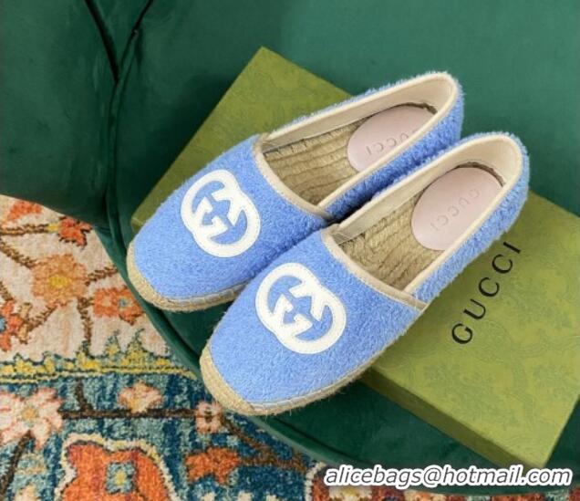 Cheap Price Gucci Towel Espadrilles Blue 071896