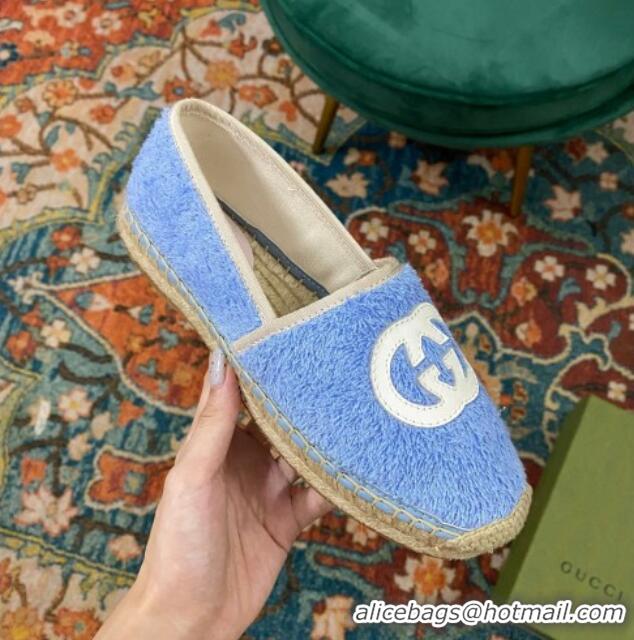 Cheap Price Gucci Towel Espadrilles Blue 071896