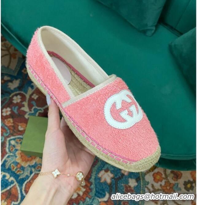 Original Cheap Gucci Towel Espadrilles Pink 071898