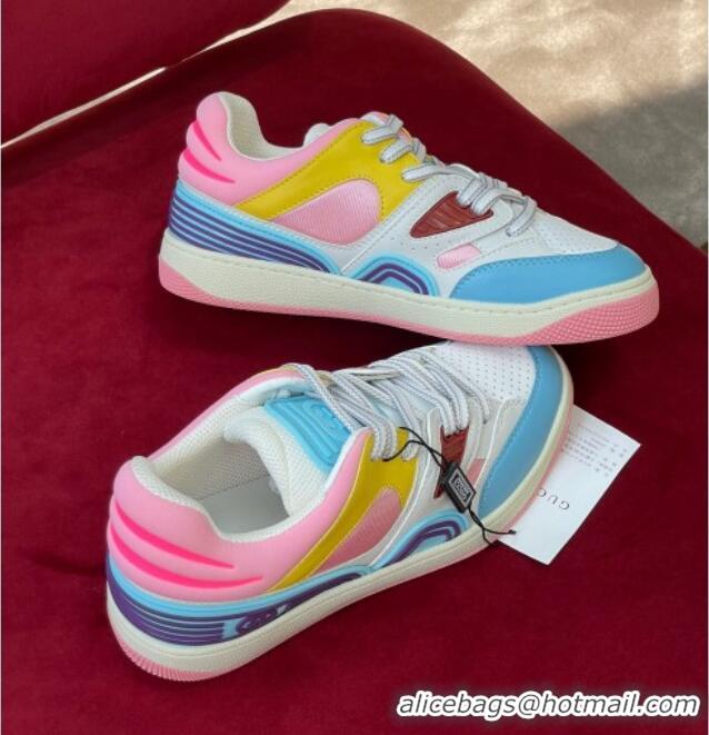 Grade Quality Gucci Basket Low-top Sneakers Light Blue 718108