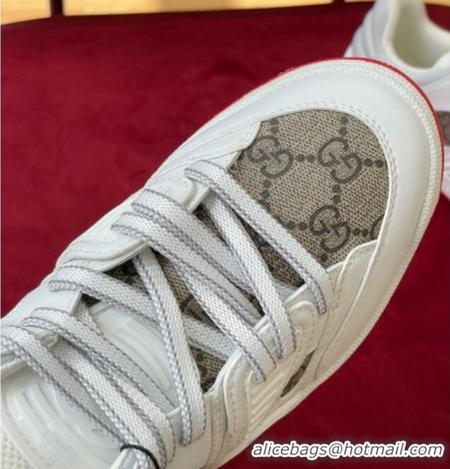 Best Grade Gucci Basket Low-top Sneakers White/Beige 718111