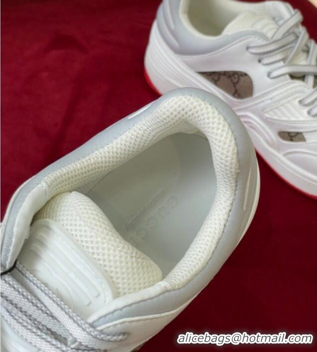 Best Grade Gucci Basket Low-top Sneakers White/Beige 718111