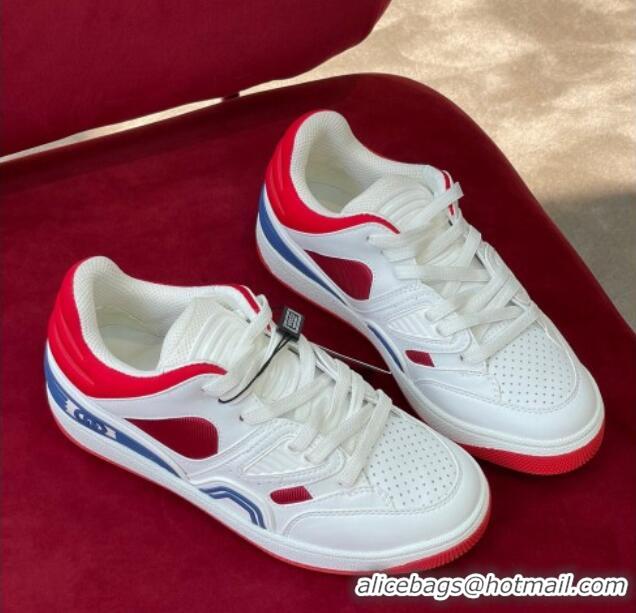 Low Price Gucci Basket Low-top Sneakers White/Red 718112