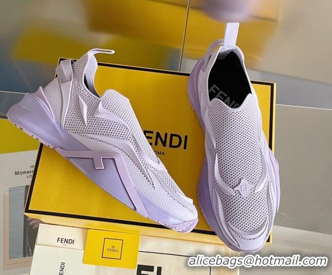 Sophisticated Fendi Flow Mesh Running Sneakers Lilac Purple 520116