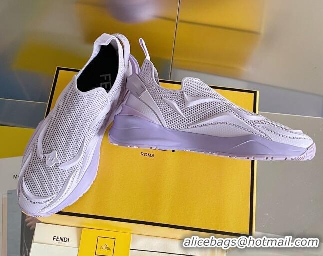 Sophisticated Fendi Flow Mesh Running Sneakers Lilac Purple 520116