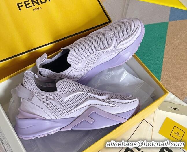 Sophisticated Fendi Flow Mesh Running Sneakers Lilac Purple 520116