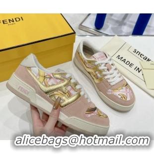 Shop Duplicate Fendi x Versace Match Low-tops Sneakers Pink 052637