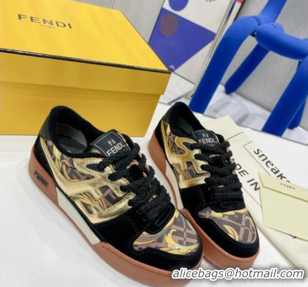 1:1 aaaaa Fendi x Versace Match Low-tops Sneakers Black 2052638