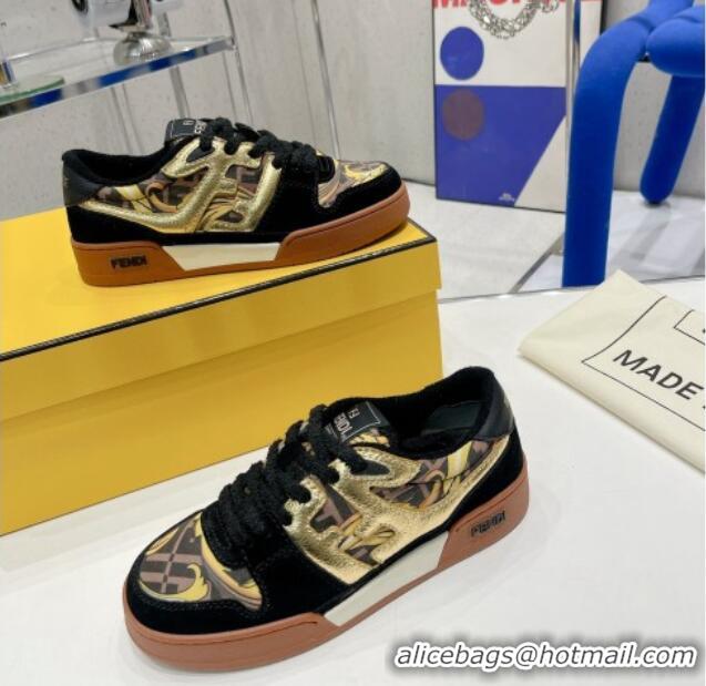 1:1 aaaaa Fendi x Versace Match Low-tops Sneakers Black 2052638