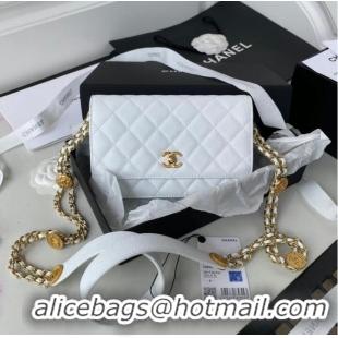 Reasonable Price Chanel SMALL FLAP BAG AP2840 White